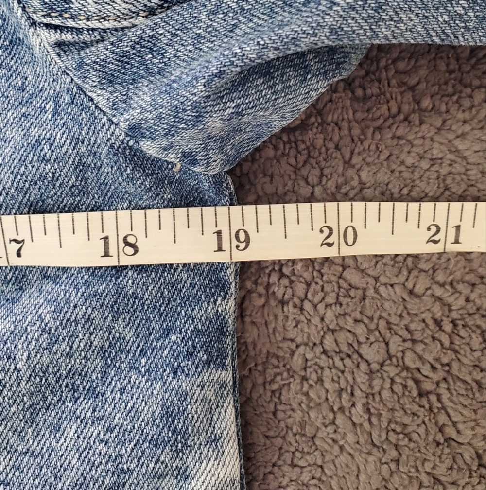 Free People Ollie Femme Denim Trucker Jacket in Aged Stone - Picture 12 of 15